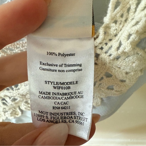 In Bloom Slip Dress with Crochet - Picture 9 of 9